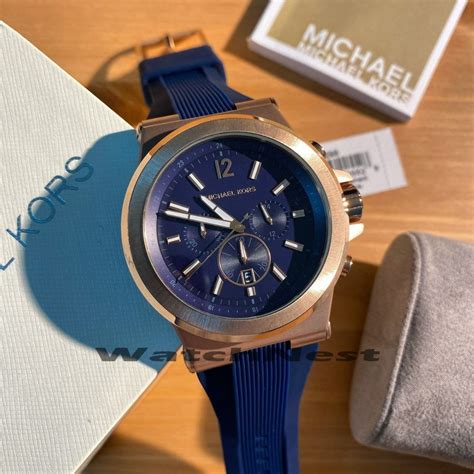 michael kors blue dial women's watch|mk8295.